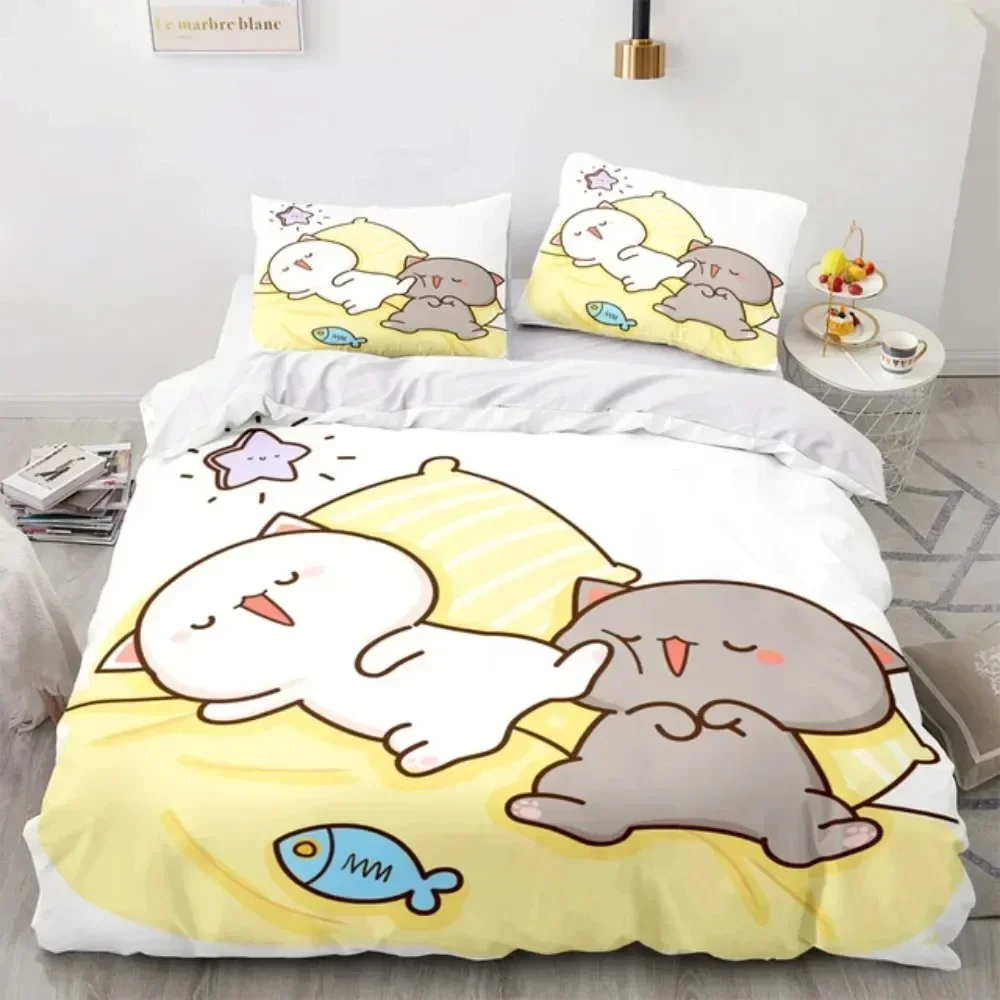 3D Printing Quilting - 3D Cartoon Lovely Peach Cat Printed
