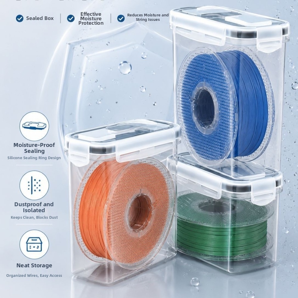 3D Printing With Pp - Transparent Filament Container Dustproof Airtight 3D