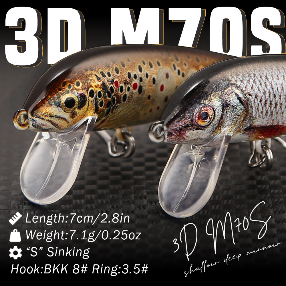 B&U Fishing Lures Sinking Minn - огляд і ціна 3D Printing Lure