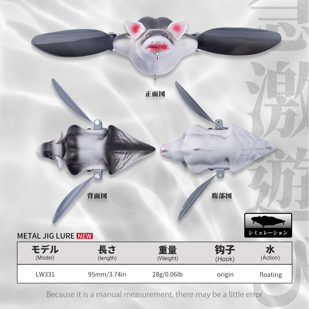 Hunthouse Bionic 3D Bat Artifi - огляд і ціна 3D Printing Lure