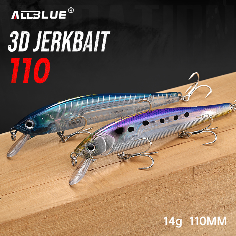 ALLBLUE 3D Jerkbait Wobbler Fi - огляд і ціна 3D Printing Lure
