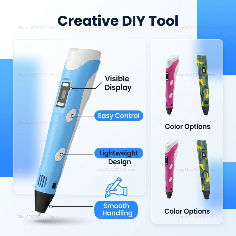 3D Printing Pen with 9M PLA Fi - огляд і ціна 3D Printing Pen For Adults