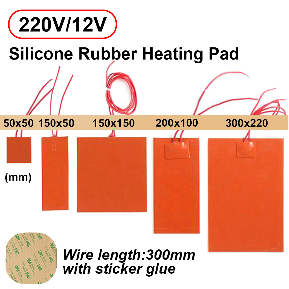 12V 220V Silicone Rubber Heati - огляд і ціна 3D Printing Guide
