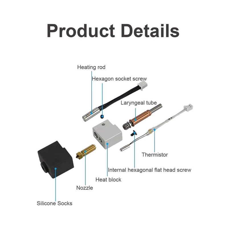 Hotend for 3 Hot End Kit Print - огляд і ціна 3D Printing Kit