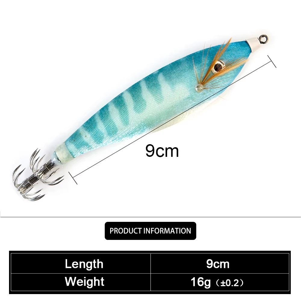 FTK 16g Squid Jig Sea Fishing  - огляд і ціна 3D Printing Lure