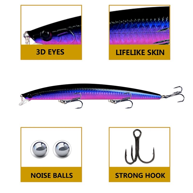 Minnow Fishing Lure Laser Hard - огляд і ціна 3D Printing Lure