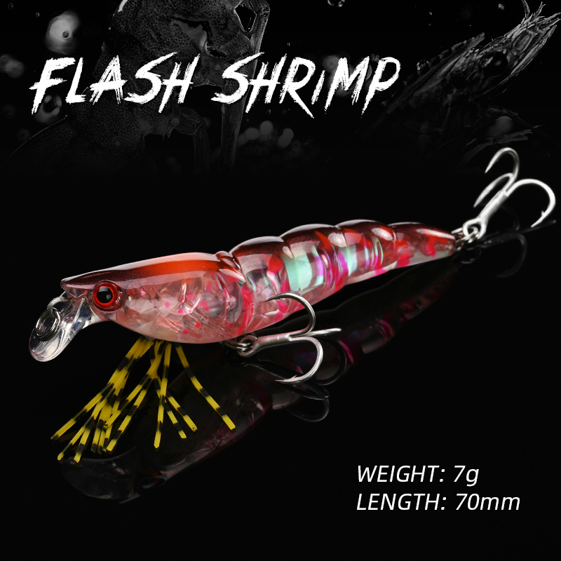 ALLBLUE 3D Flash Shrimp 70mm 7 - огляд і ціна 3D Printing Lure