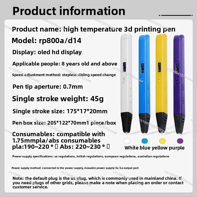 High‑Temperature 3D Printing P - огляд і ціна 3D Printing Pen For Adults