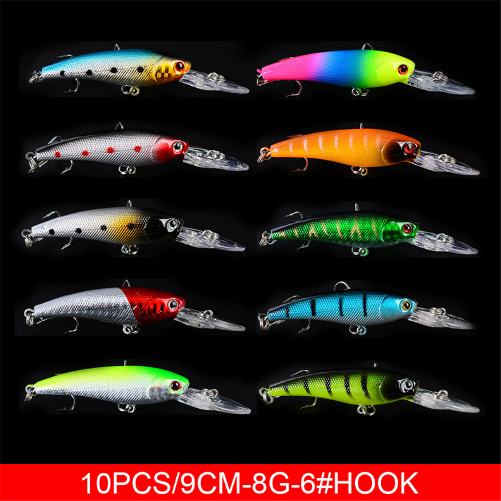 20pcs/lot Minnow Fishing Lures - огляд і ціна 3D Printing Lure