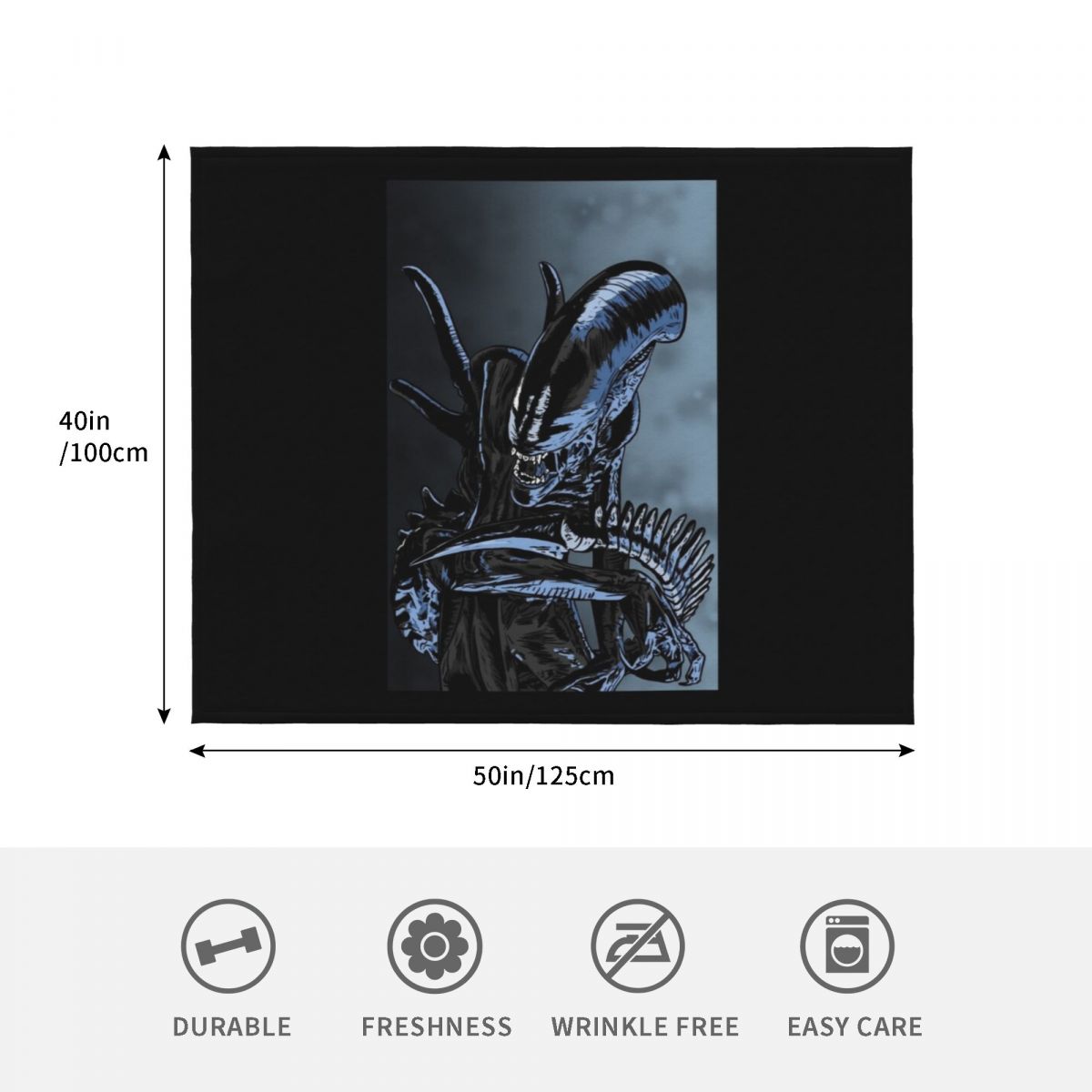 Xenomorph Throw Blanket Cozy N - огляд і ціна 3D Printing Xenomorph