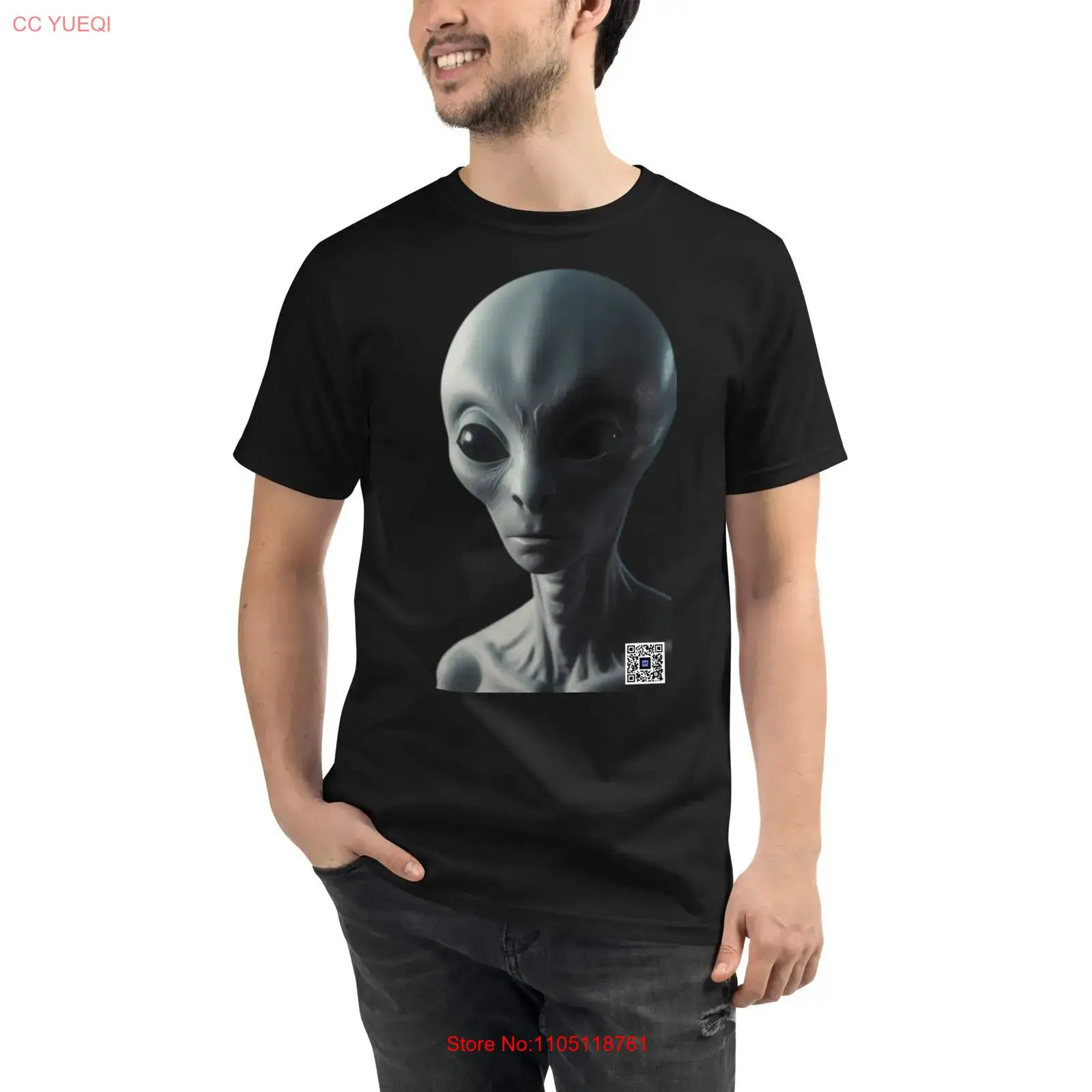 Organic Alien T Shirt smartpho - огляд і ціна 3D Printing Qr Codes