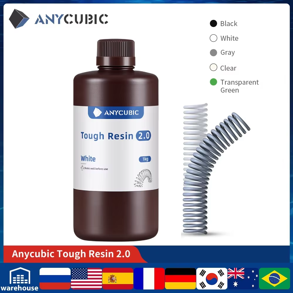 ANYCUBIC Flexible Tough Resin  - огляд і ціна 3D Printing Uv Sensitive Resin