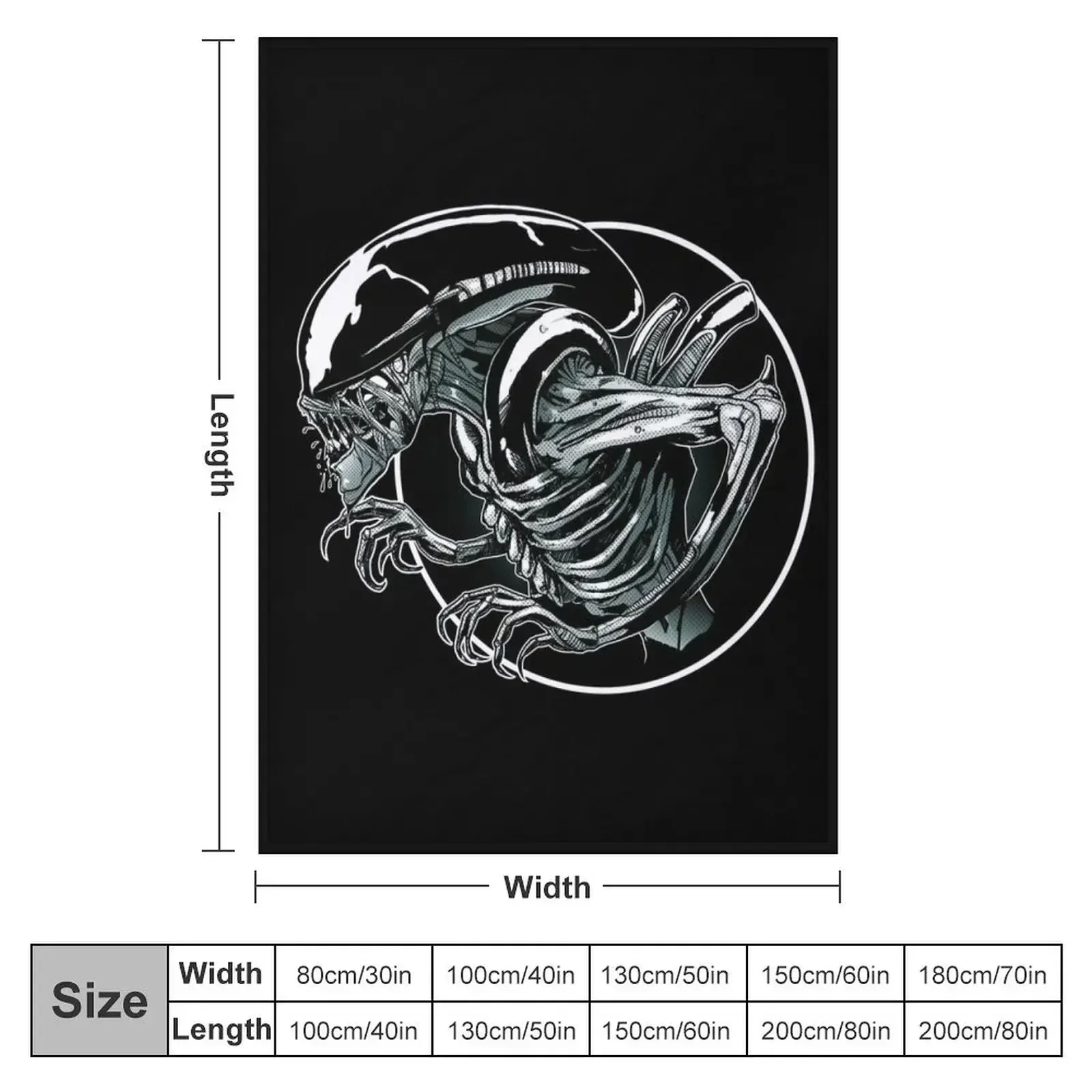 aliens xenomorph Throw Blanket - огляд і ціна 3D Printing Xenomorph