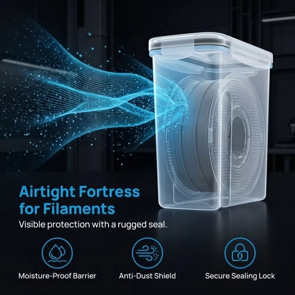 Transparent Filament Container - огляд і ціна 3D Printing With Pp