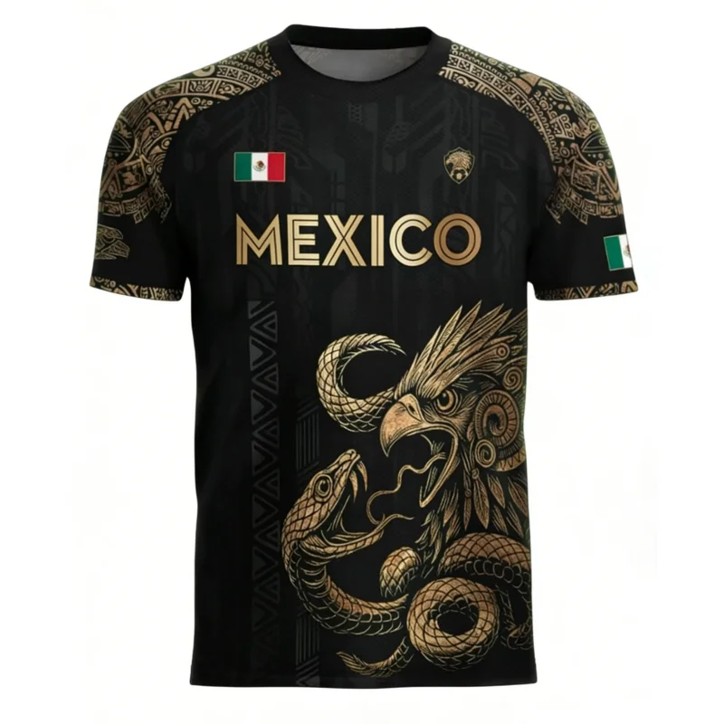 Mexican Flag Printed Men's T-s - огляд і ціна 3D Printing Eagle