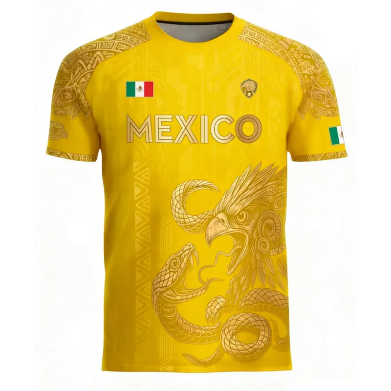 Mexican Flag Printed Men's T-s - огляд і ціна 3D Printing Eagle