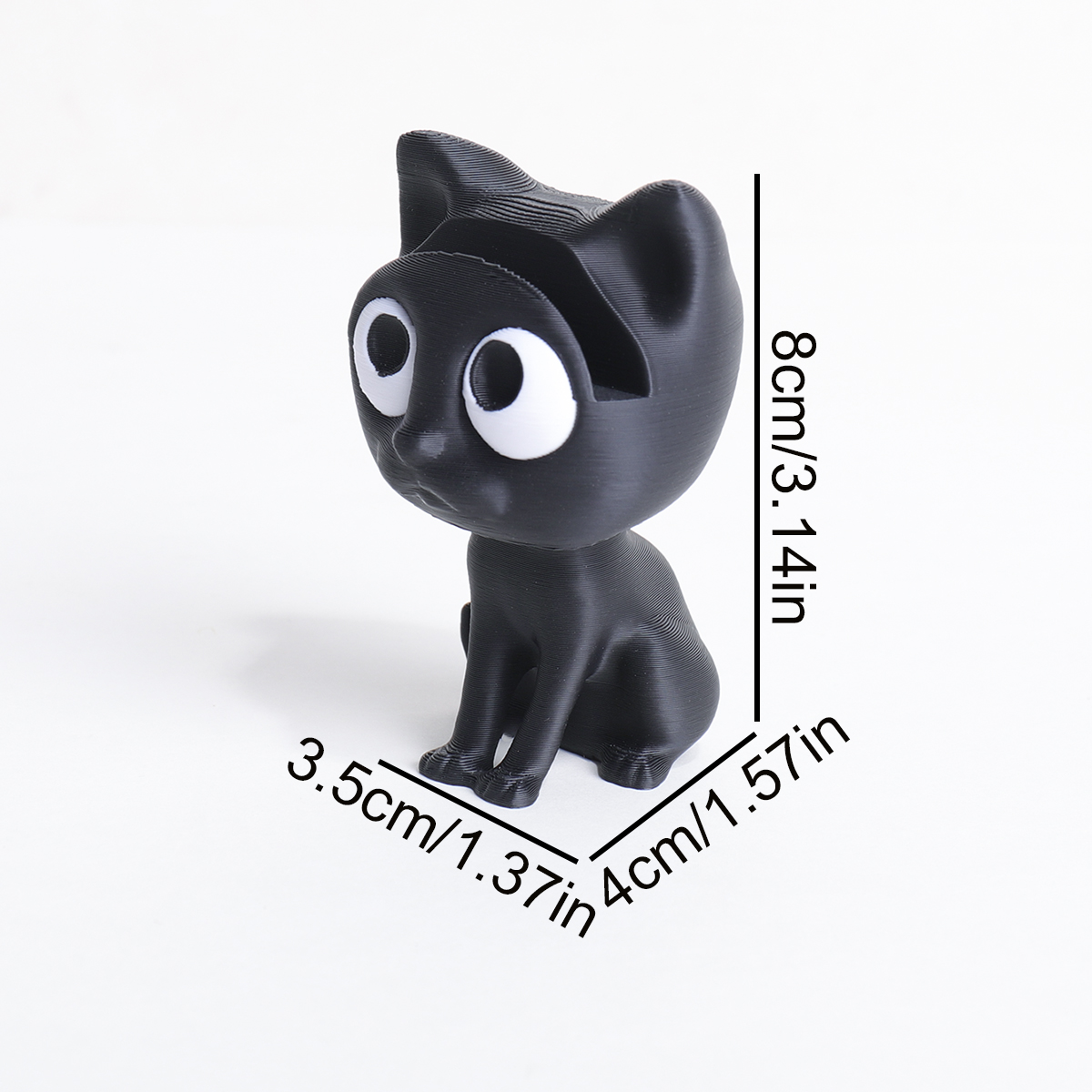 Cute 3D Printed Black Cat Glas - огляд і ціна 3D Printing Glasses Frames