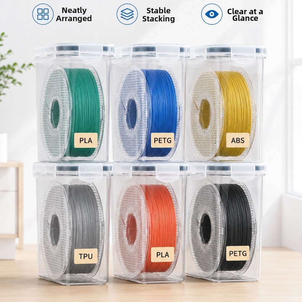 Transparent Filament Container - огляд і ціна 3D Printing With Pp
