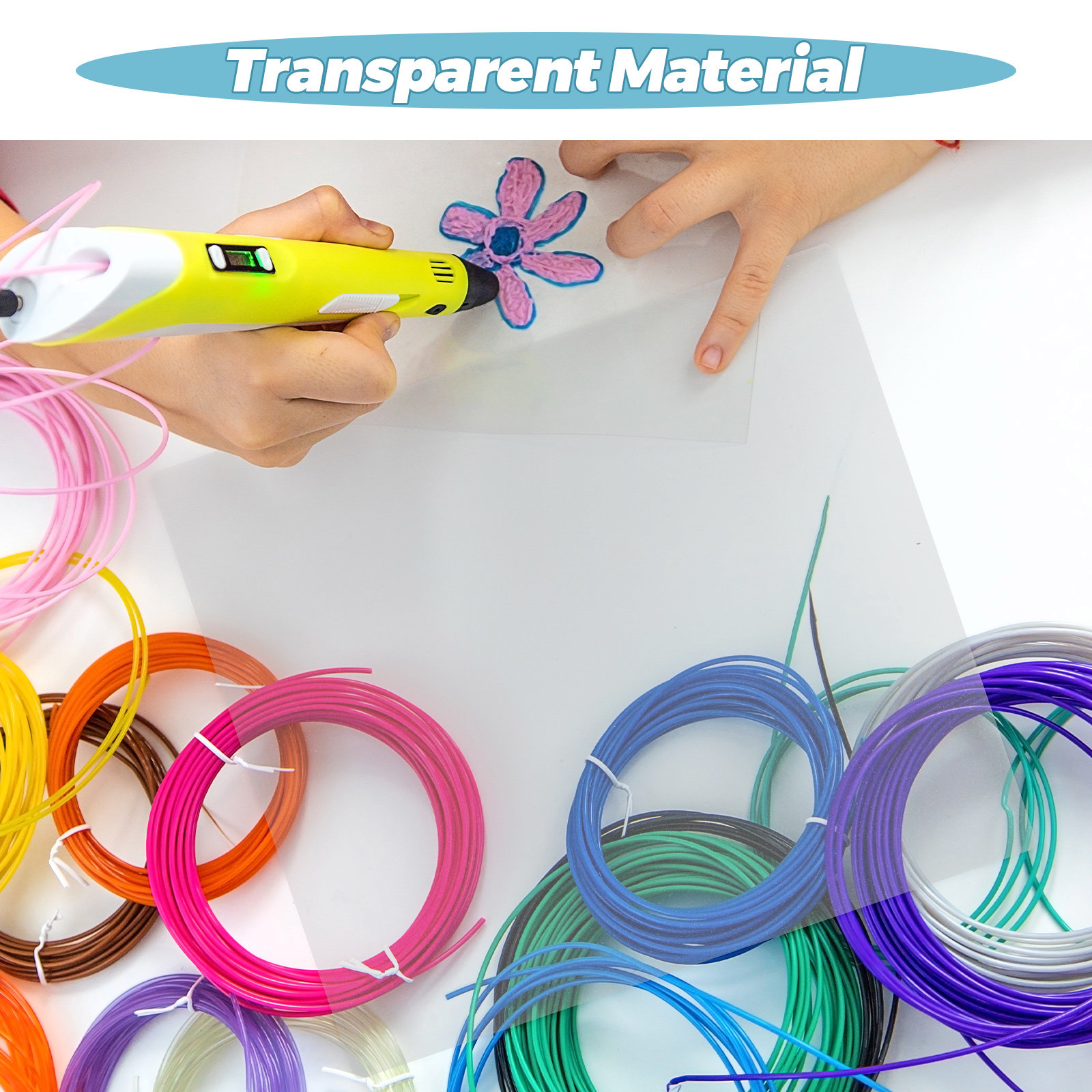 10Pcs Clear PVC 3D Printing Pe - огляд і ціна 3D Printing Pen For Adults