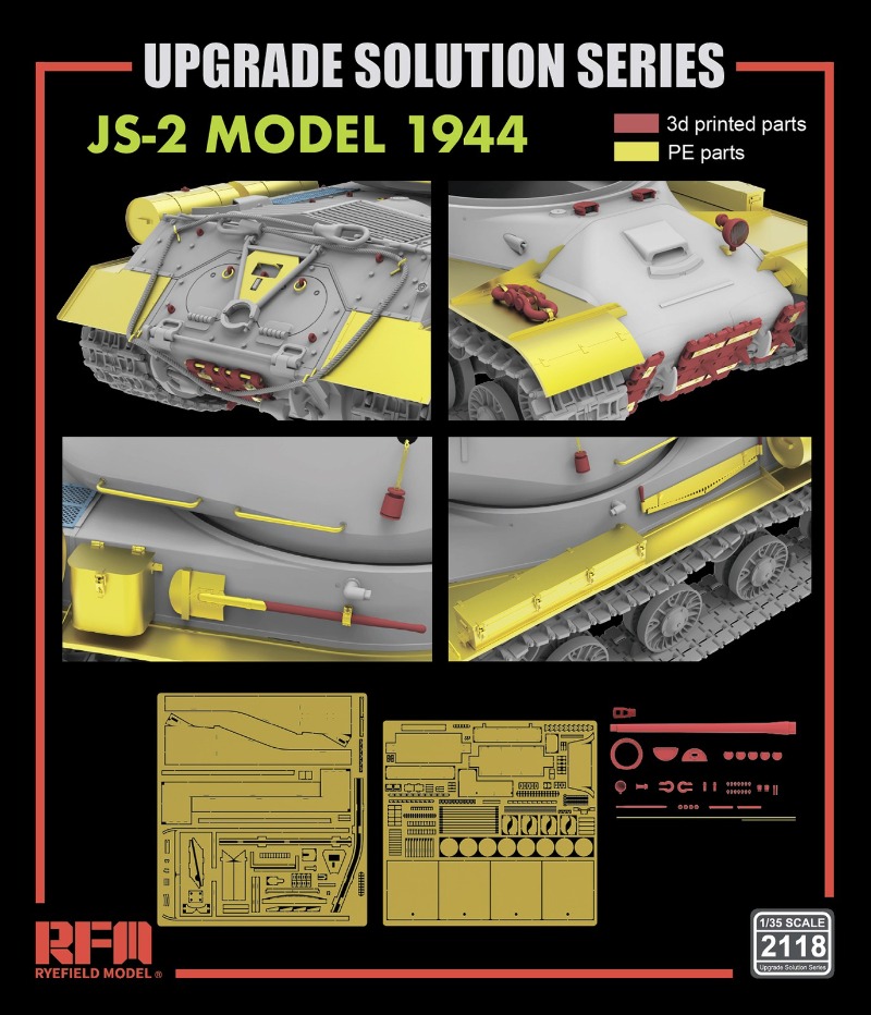 RYE FIELD RM2118 1/35 Upgrade  - огляд і ціна 3D Printing Metal